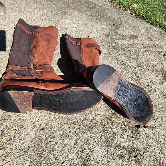 Frye Leather Buckle Riding Boots Size 7 - Picture 5 of 7